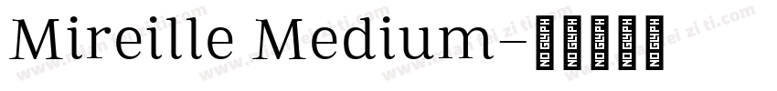 Mireille Medium字体转换